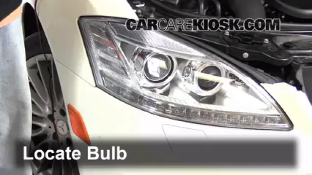 2010 Mercedes-Benz S400 Hybrid 3.5L V6 Luces Luz de carretera (reemplazar foco) 